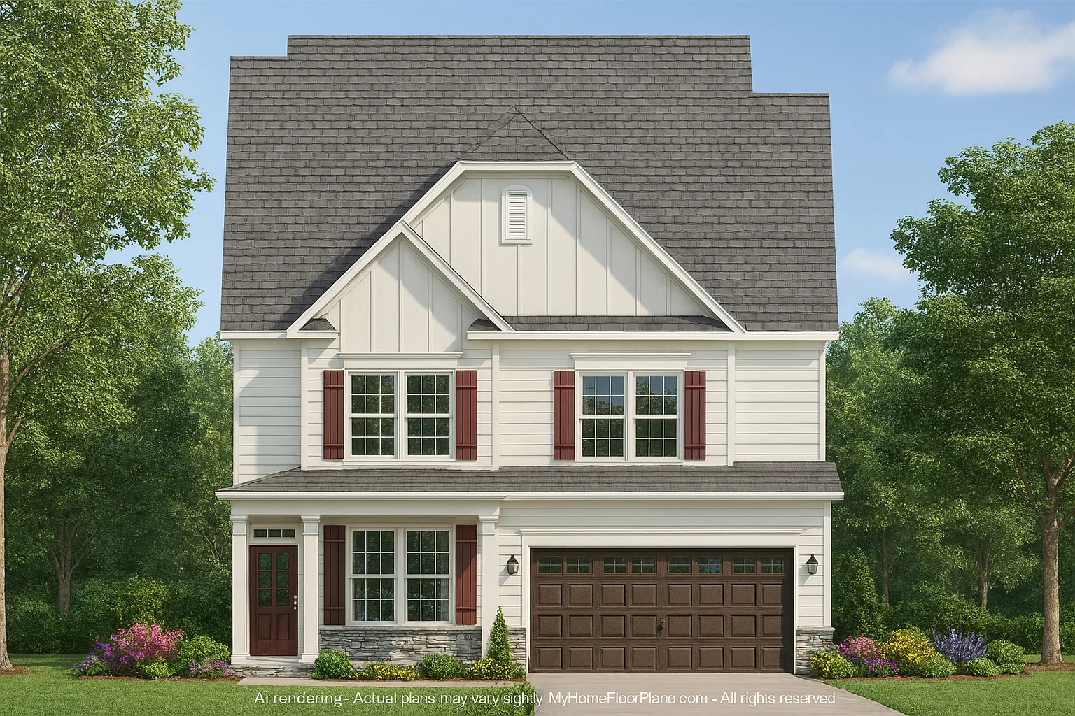 13-1910 HOUSE PLAN - House Plan CAD Design with Floor Plans & Blueprints 2 4-Bedroom Craftsman House Plan with CAD Designs & Open Layout