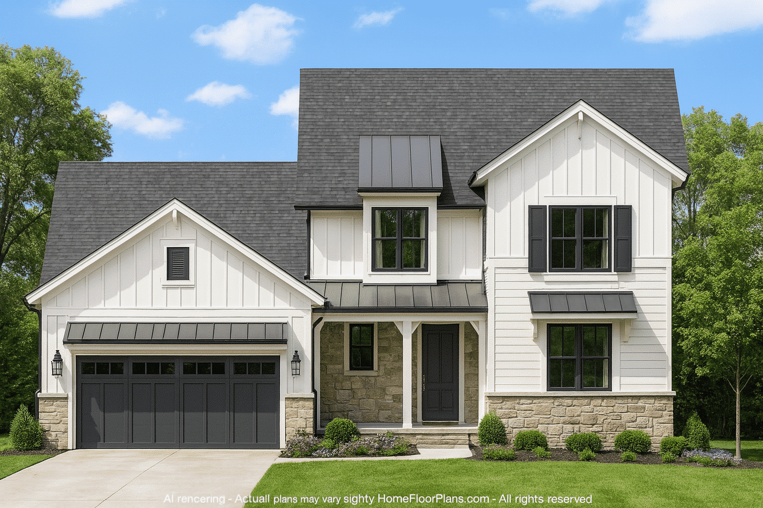 13-1360 HOUSE PLAN - Architectural CAD House Blueprint Plan for a Modern Design 2 Modern 2-Story House Plan with CAD Blueprints and 4 Bedrooms