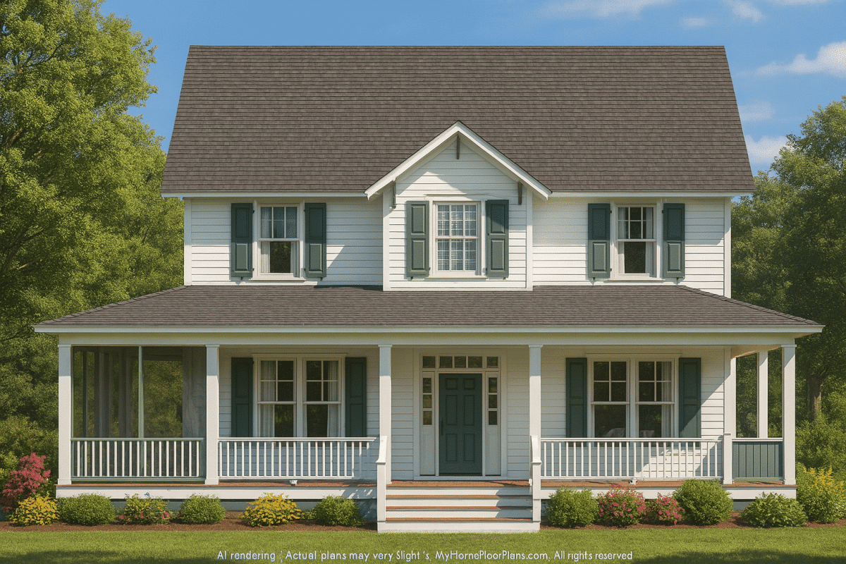 Charming Cottage Home Plan with Detailed Architecture
