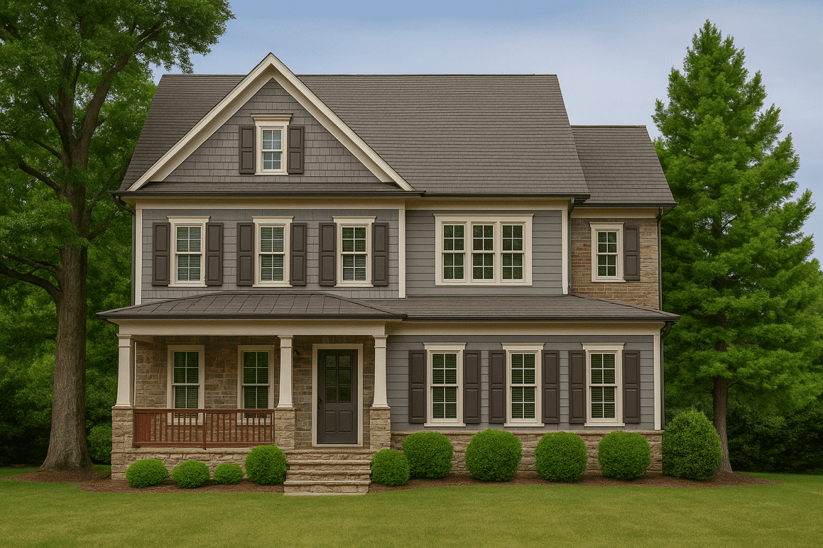 Stunning 2.5-Story House Plan with Colonial Farmhouse Design