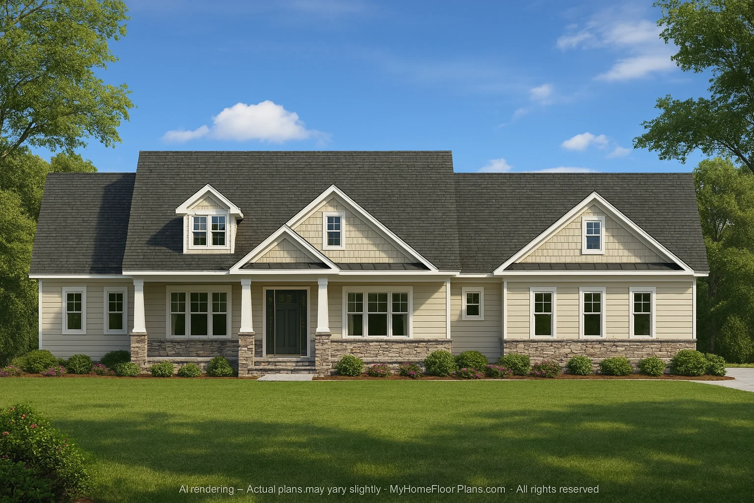 13-1065 HOUSE PLAN - Versatile House Blueprint with Floor Plan & CAD Designs 2 Versatile House Plan with Bonus Room, Workshop & CAD Designs