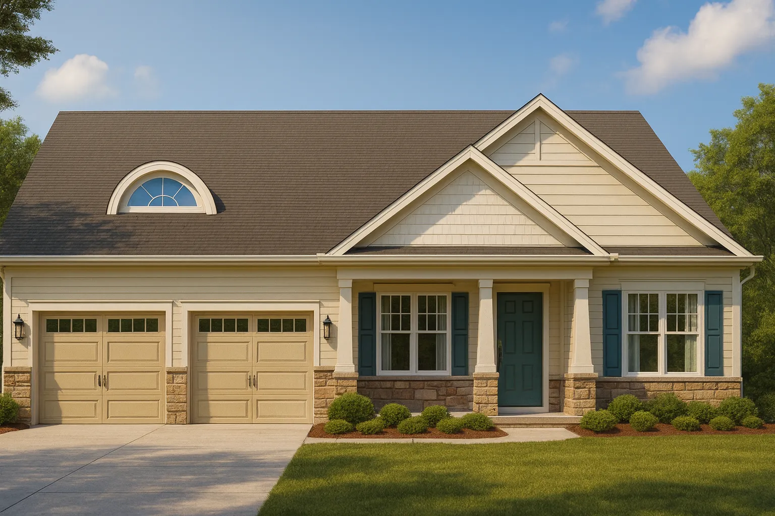 Classic Suburban Home Plan with 2,820 Heated Sq. Ft. & CAD Floor Blueprint