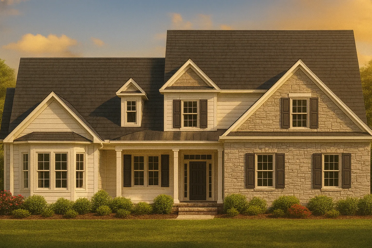 Craftsman Home Plan with Spacious Floor Plan and CAD Blueprint