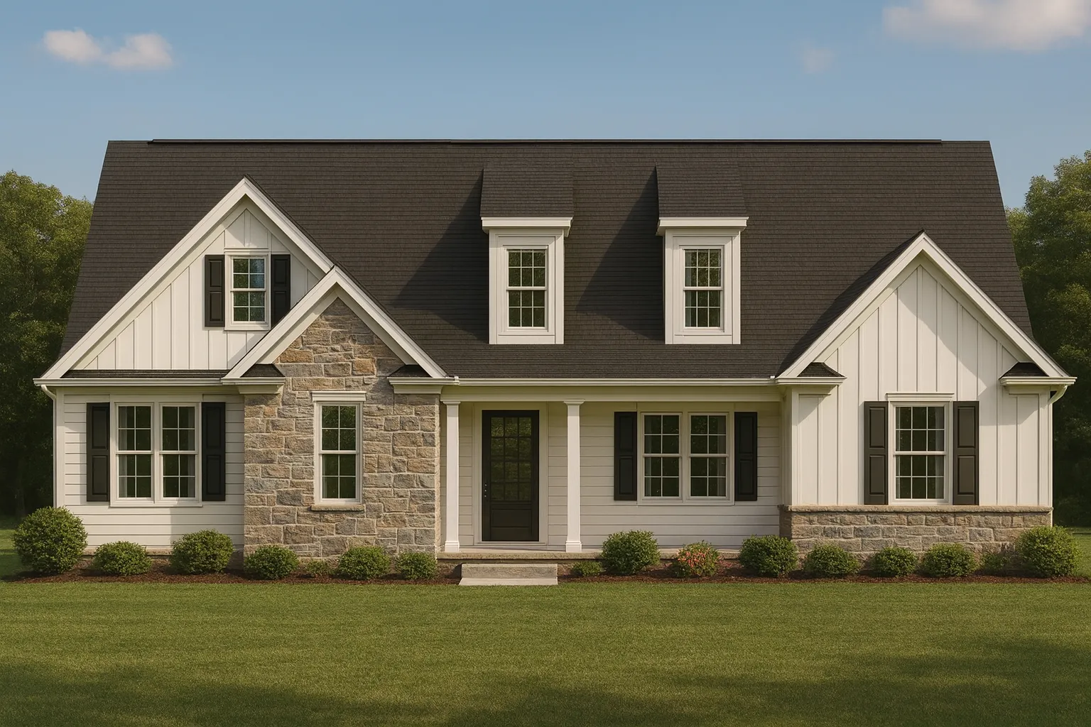Modern Craftsman Home Plan with 2 Stories & Timeless Appeal
