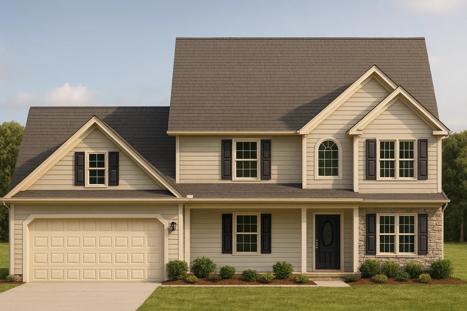 Elegant Two-Story Home Plan with 4 Bedrooms & CAD Designs