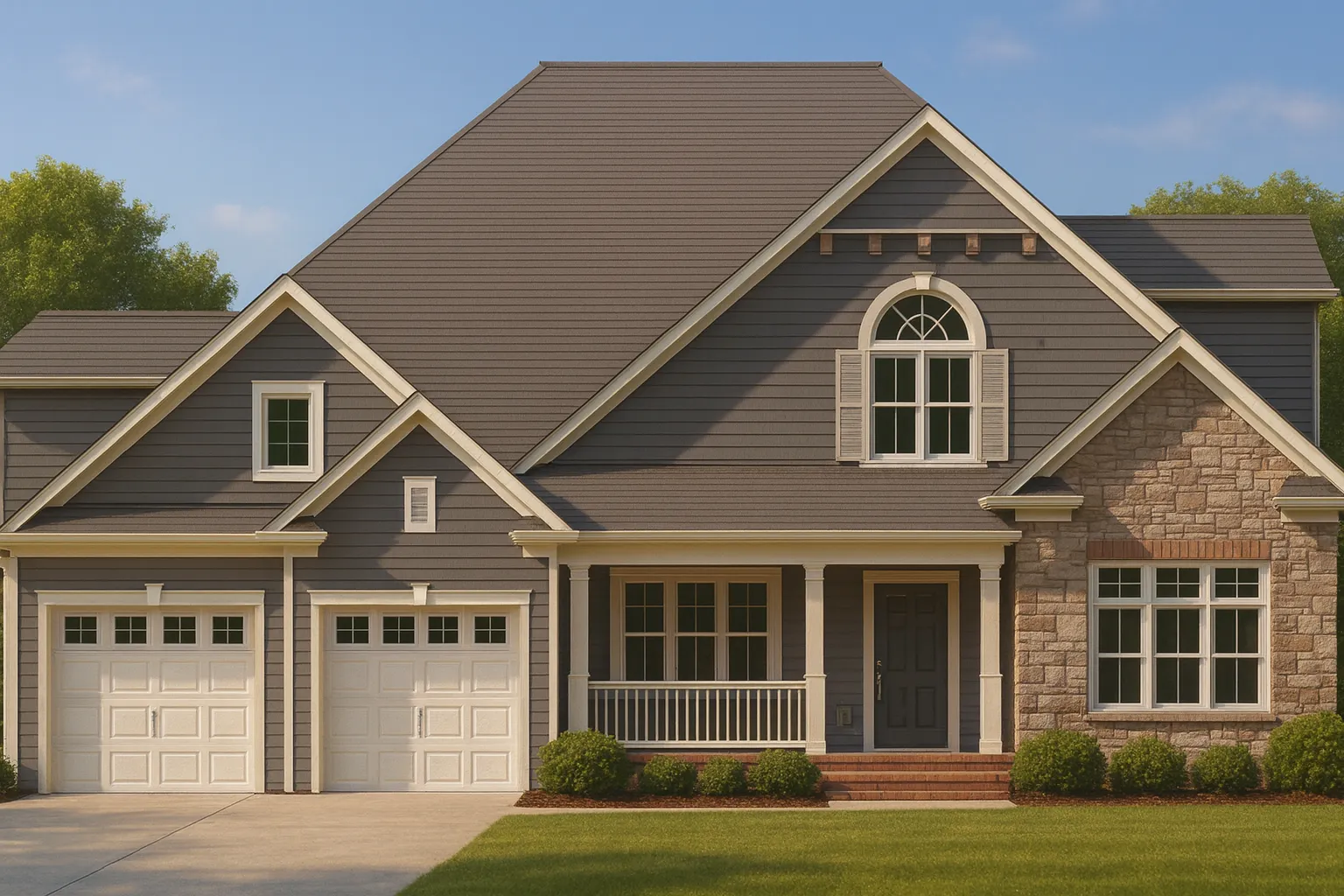 Elegant 3-Story House Plan with Vaulted Ceilings and CAD Blueprints