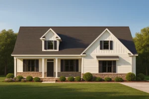 Traditional Country Home Plan with Open Floor Plan & CAD Designs