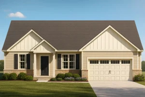 Beautiful Ranch Home Plan with Open Floor Plan and Garage