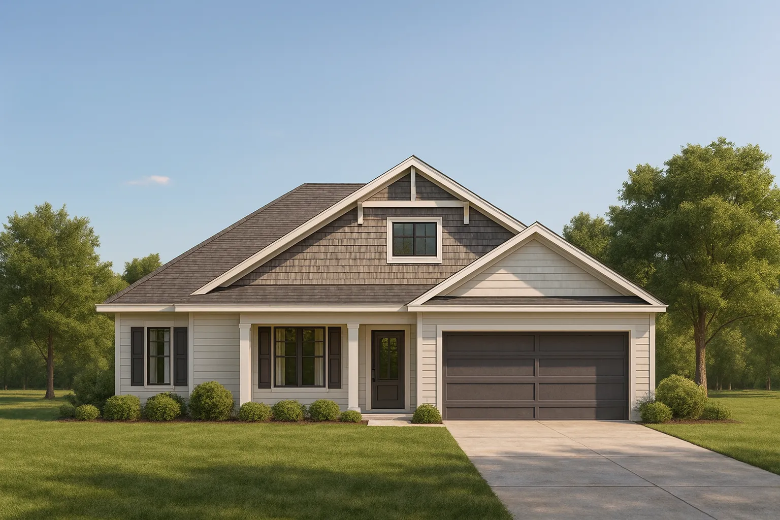 Elegant 1-Story House Plan with Craftsman Design & Smart Layout