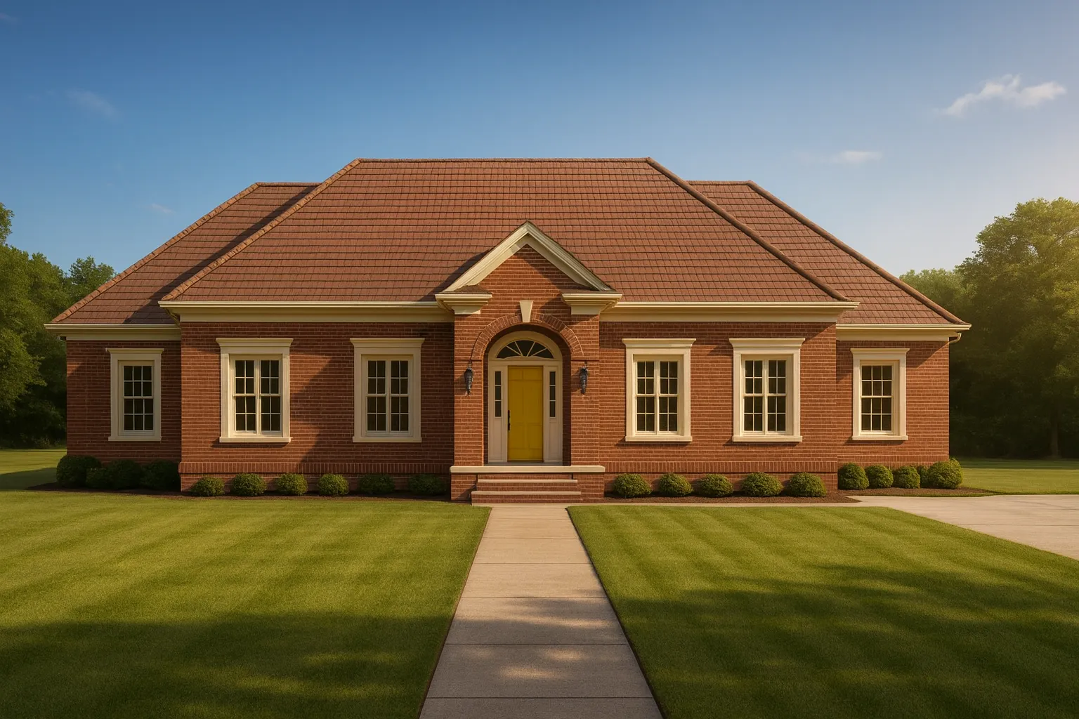 Traditional Home Plan with Open Floor Blueprint and CAD Designs