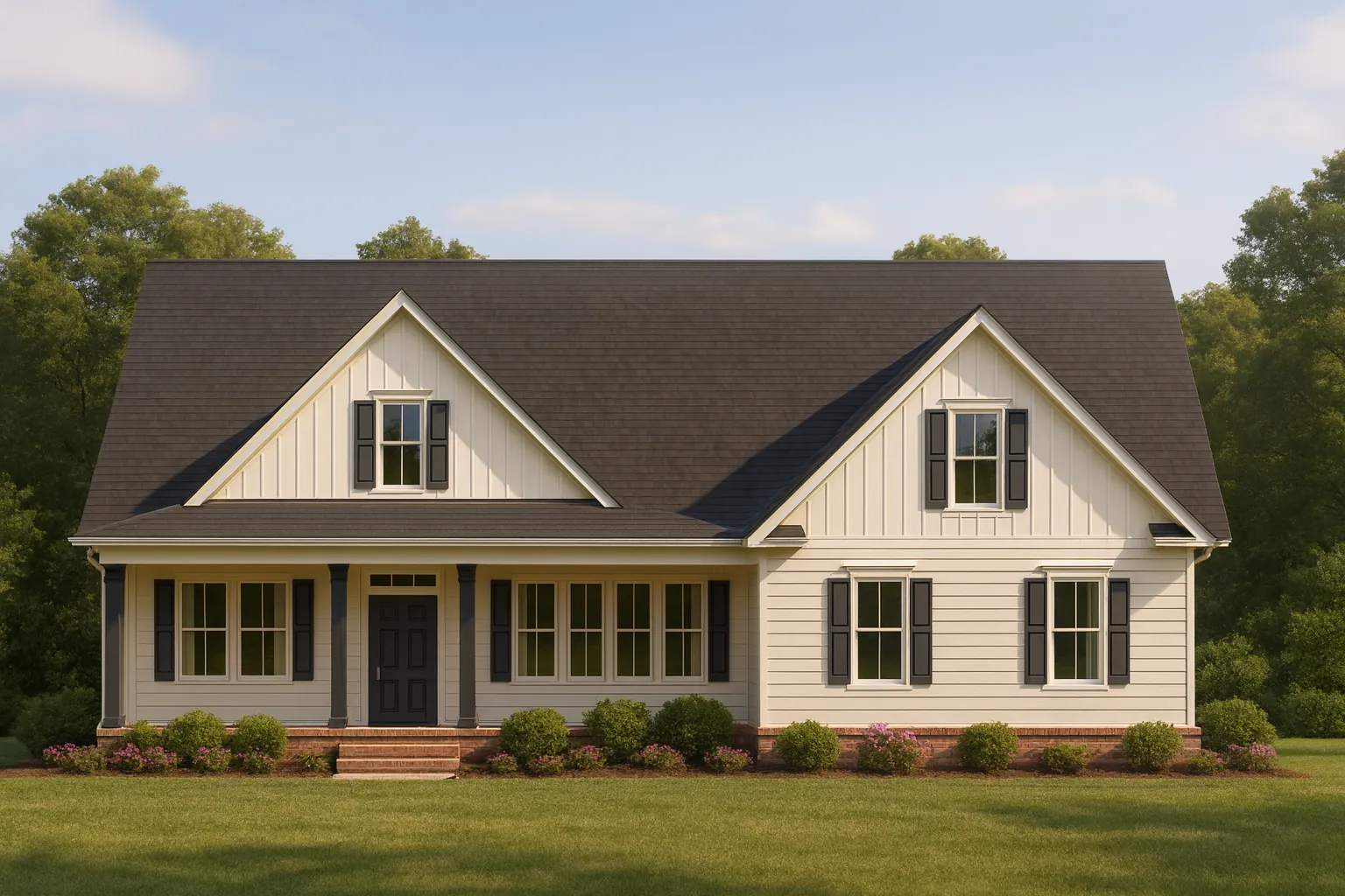 Elegant One-Story House Plan with Open Layout and Modern Comfort