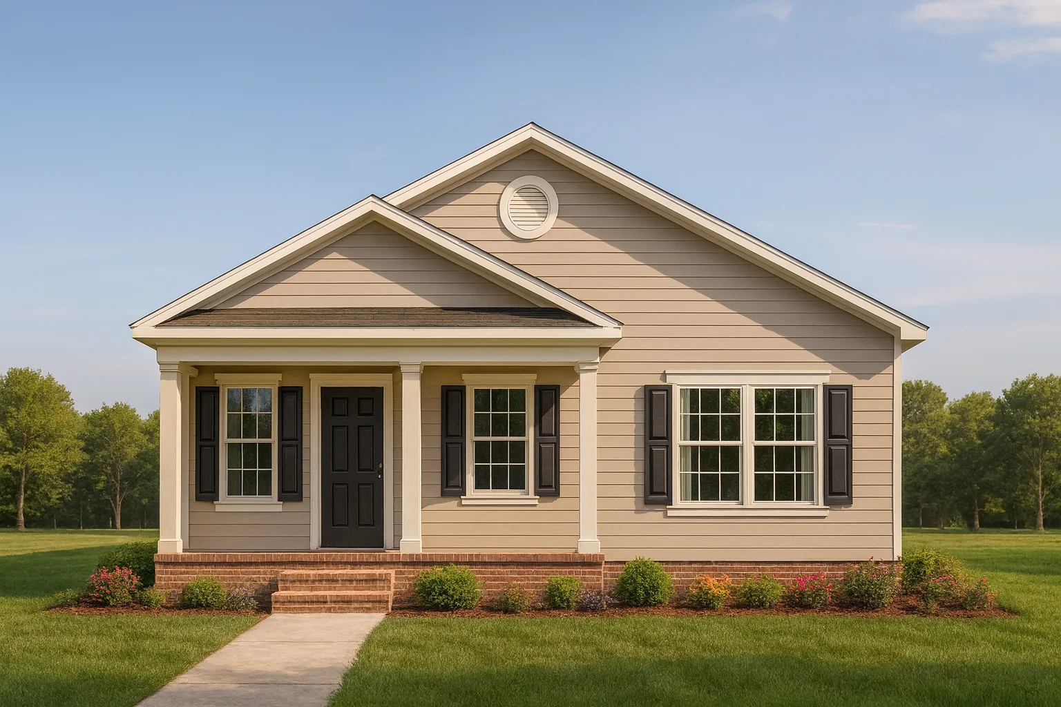 Traditional Cottage House Plan with Cozy 1-Story Layout