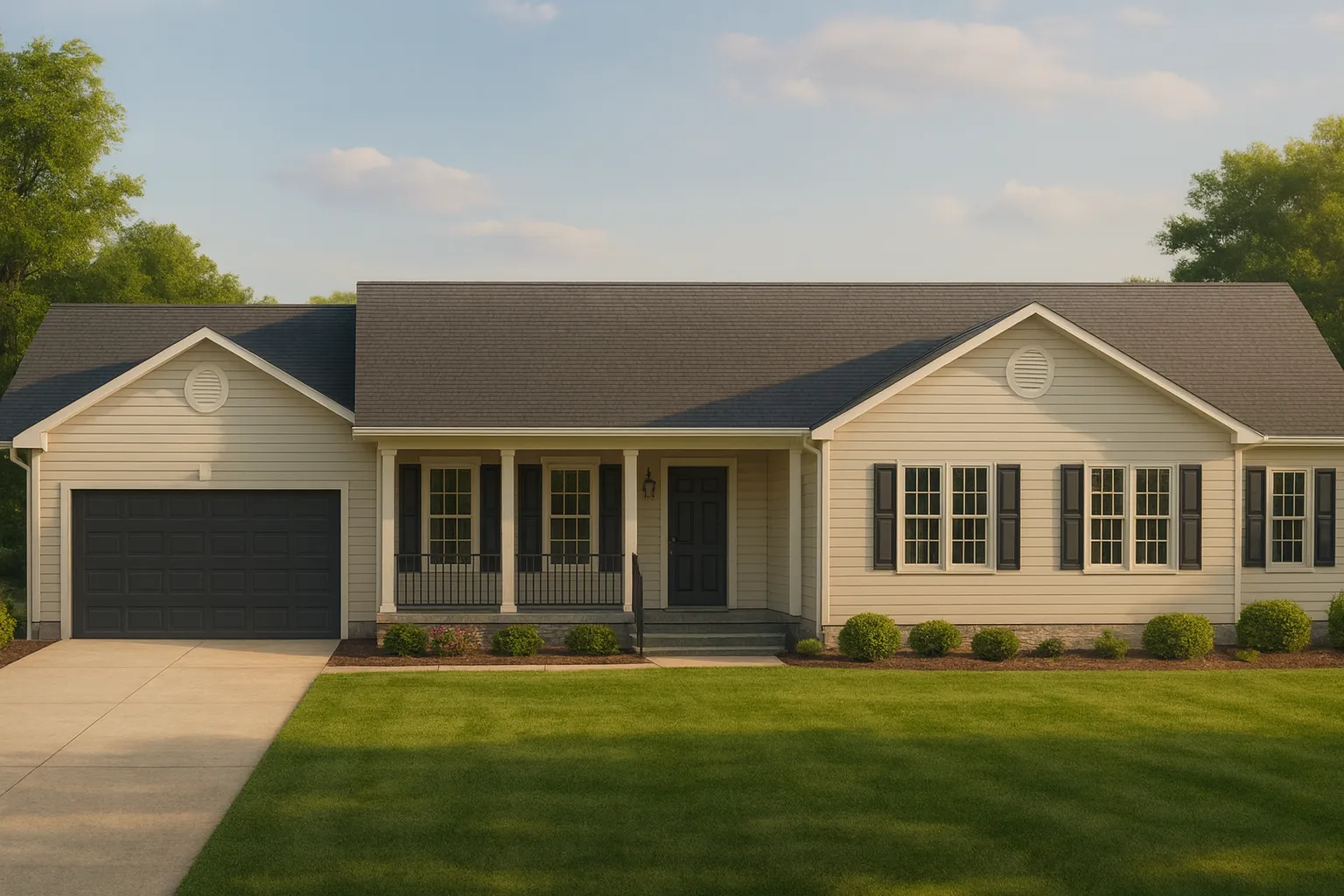 Beautiful Ranch House Floor Plan with CAD Designs & Blueprint