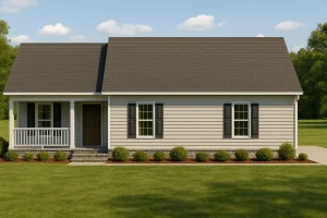 Craftsman Bungalow Small House Plan with 3 Bedrooms & CAD Blueprints