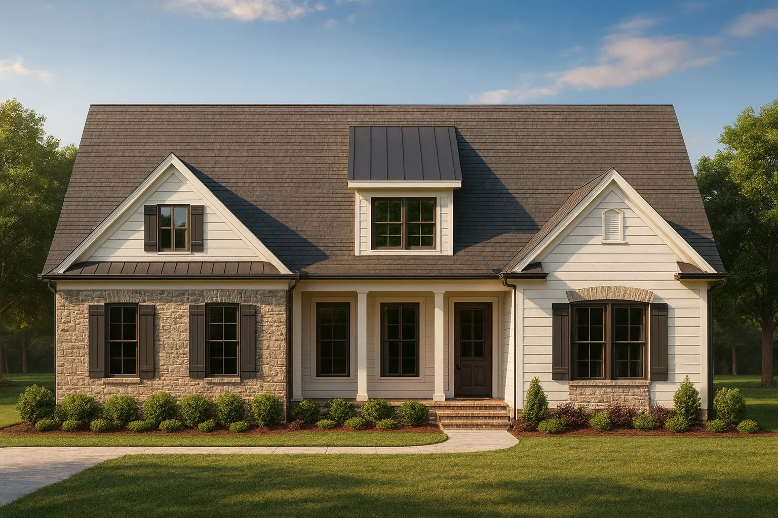 Beautiful 1.5-Story House Plan with Vaulted Ceilings & CAD Designs