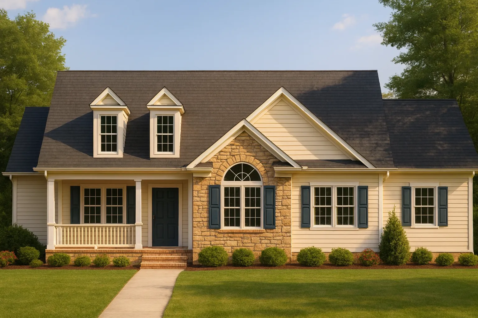 Elegant Small Home Plan with CAD Blueprint for Designers
