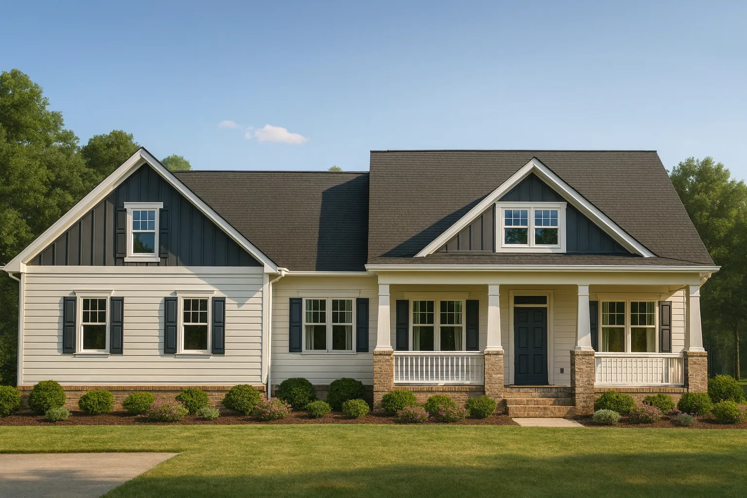Craftsman Home Plan 3 Beds, 2 Baths, Vaulted Ceilings & Bonus Room