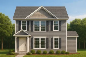 Modern 2-Story Home Plan with Open Floor Plan - 3 Beds, 2 Baths & Garage