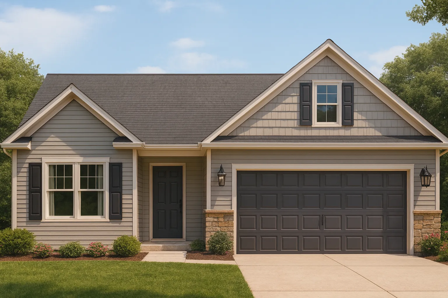 Craftsman Home Plan with Open Floor CAD Designs and Features