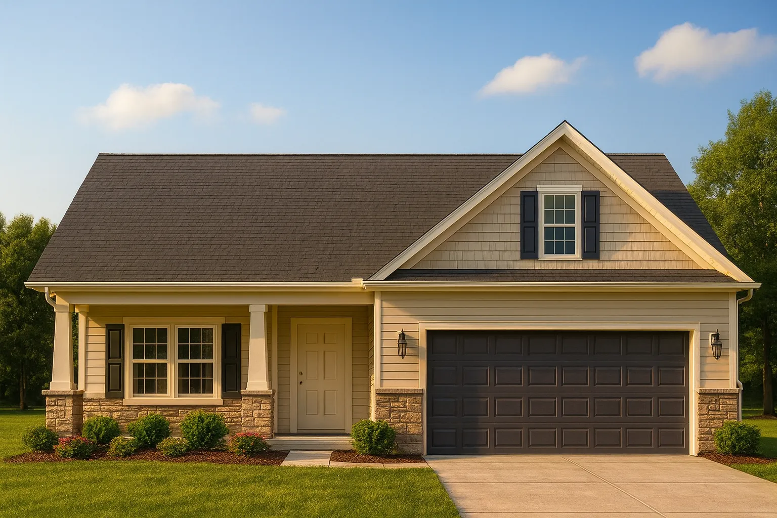 Craftsman Home Plan with Open Floor Layout & CAD Designs