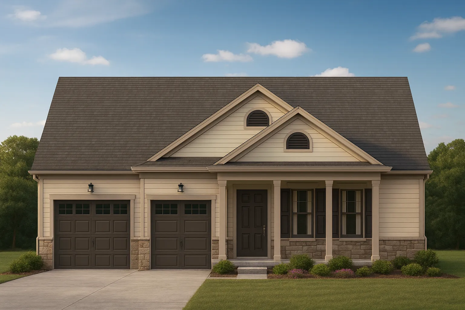 Craftsman Home Plan with 3 Beds, 2 Baths, and CAD Designs