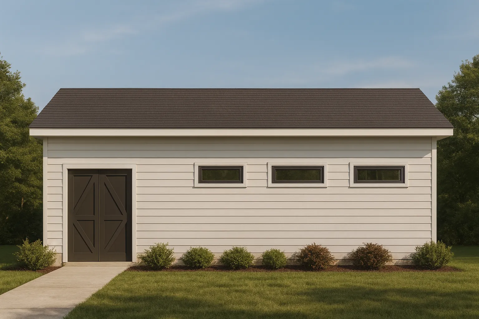 Pool House Floor Plan with Open Layout CAD Home Designs