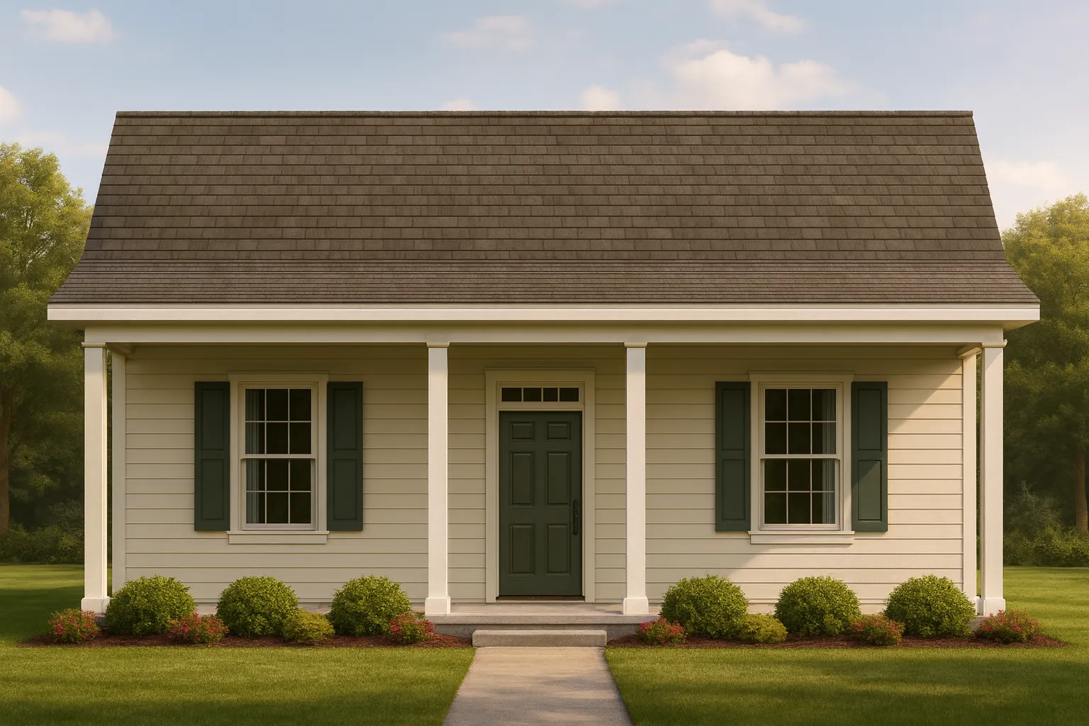Charming Small Cottage House Plan with Open Floor Design