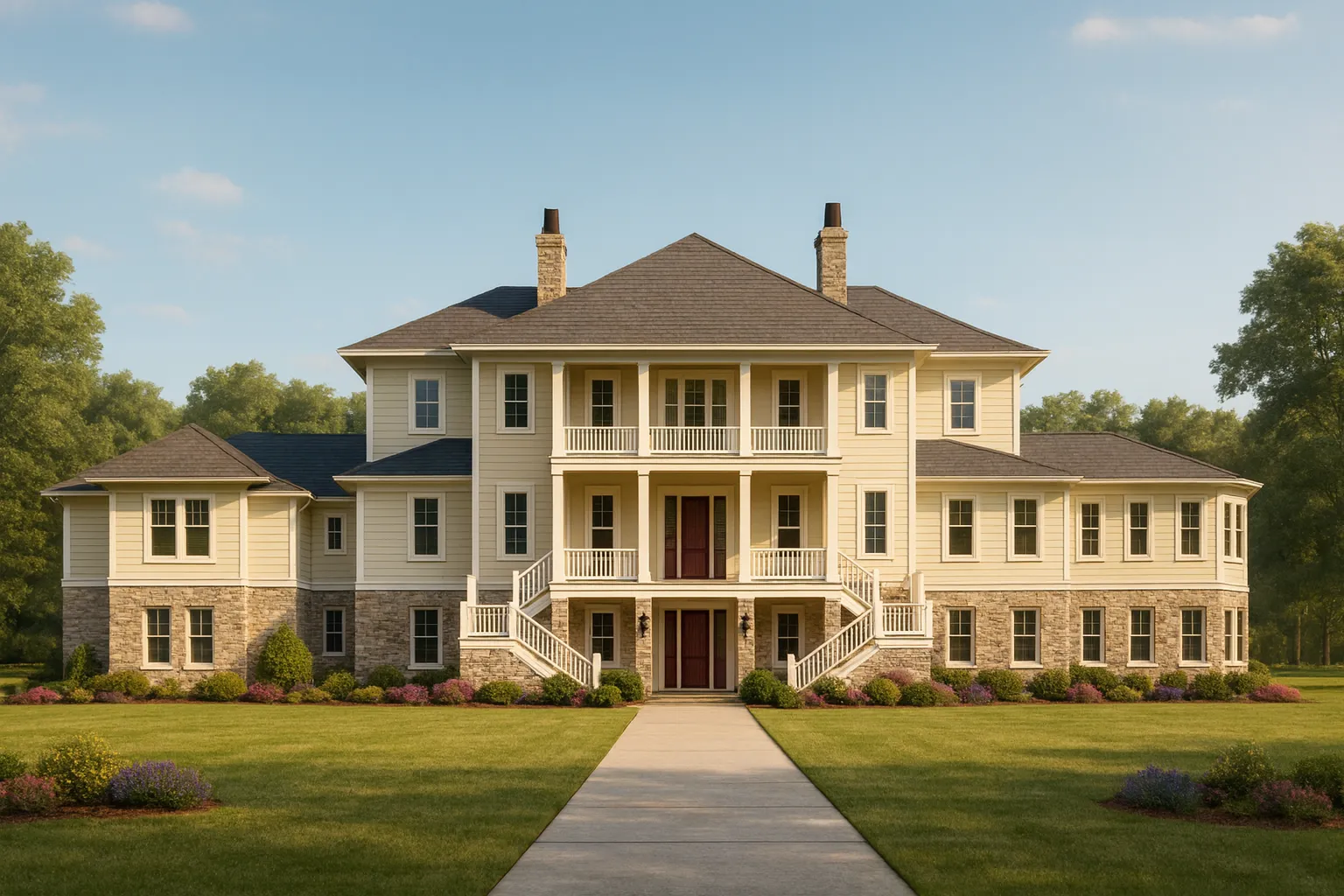 Luxury 2-Story House Plan with 5 Bedrooms & Modern Craftsman Design