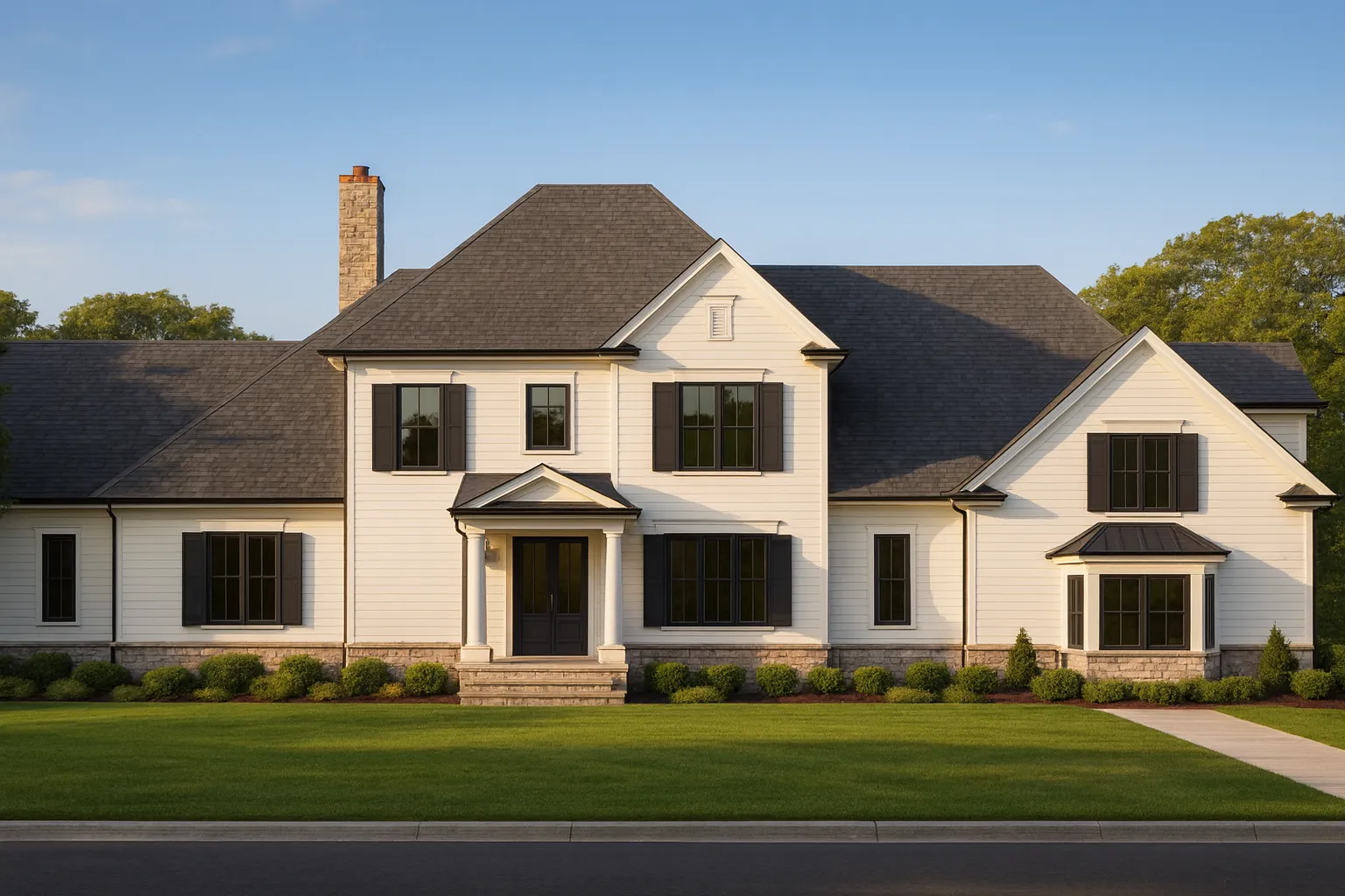 Modern 2-Story House Plan with Luxury CAD Blueprint Designs