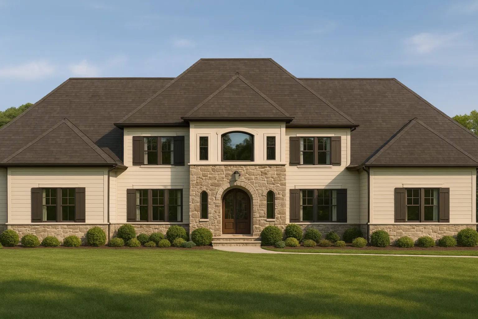 Custom Home Floor Plan with Spacious CAD Designs & Blueprint