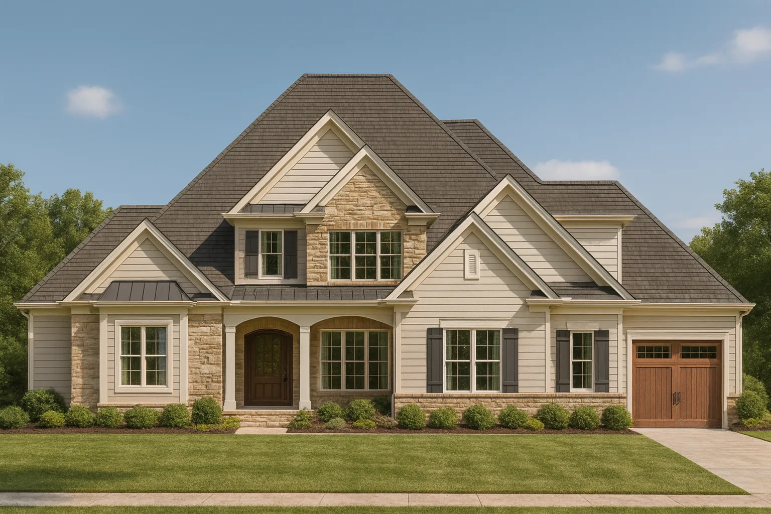 Elegant House Floor Plan with Modern CAD Designs
