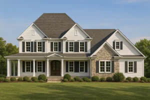 Stunning 2-Story Colonial House Plan with Classic Architecture