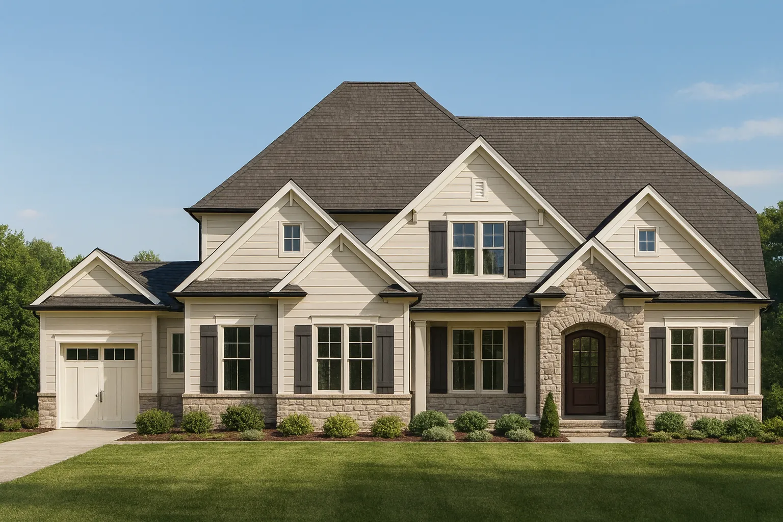 Elegant 5-Bedroom House Plan with CAD Blueprints & Modern Design