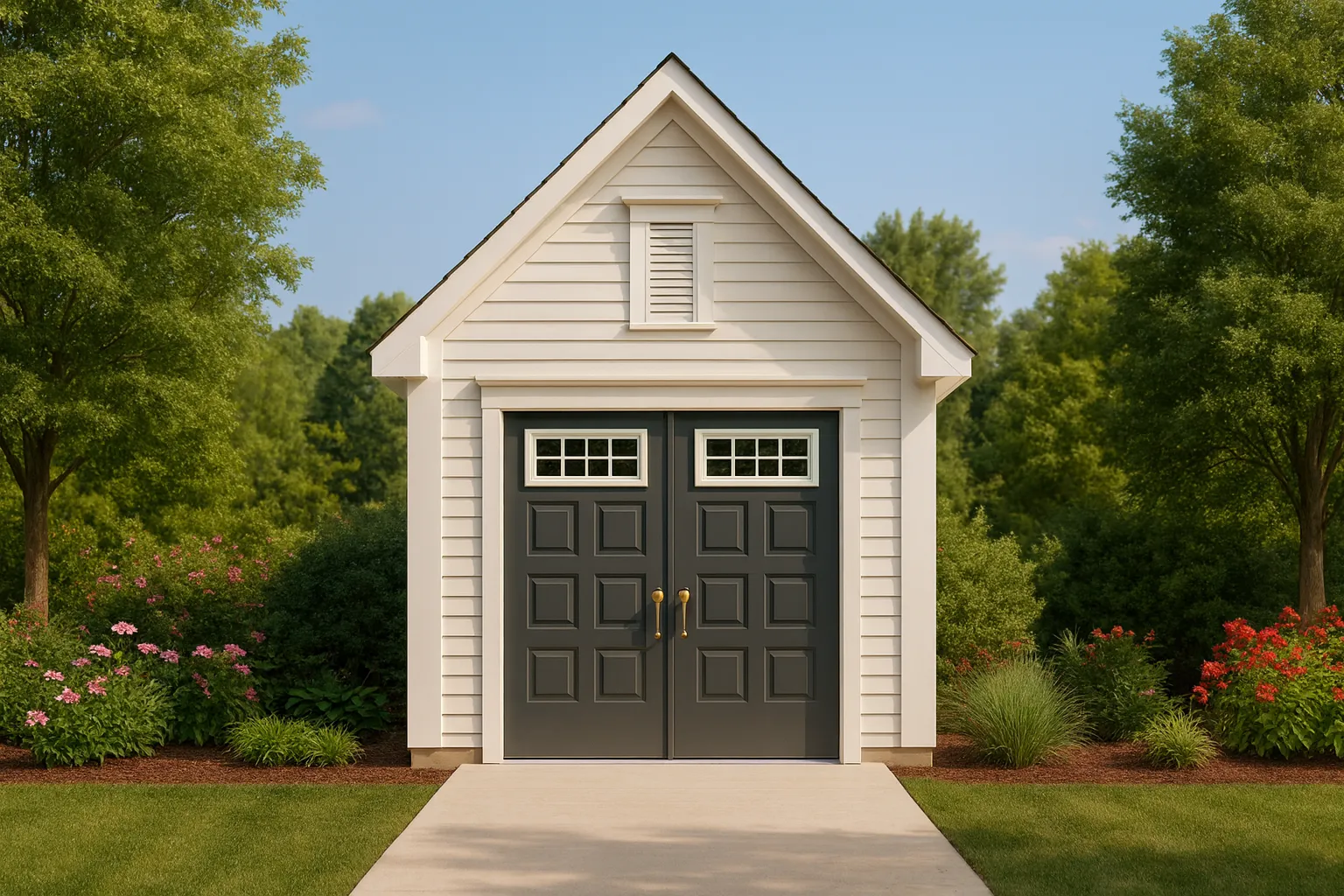 Compact Garage Floor Plan with Detailed CAD Designs