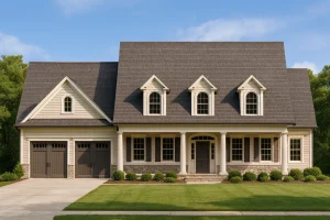 Elegant 2-Story House Plan with Colonial Revival Design