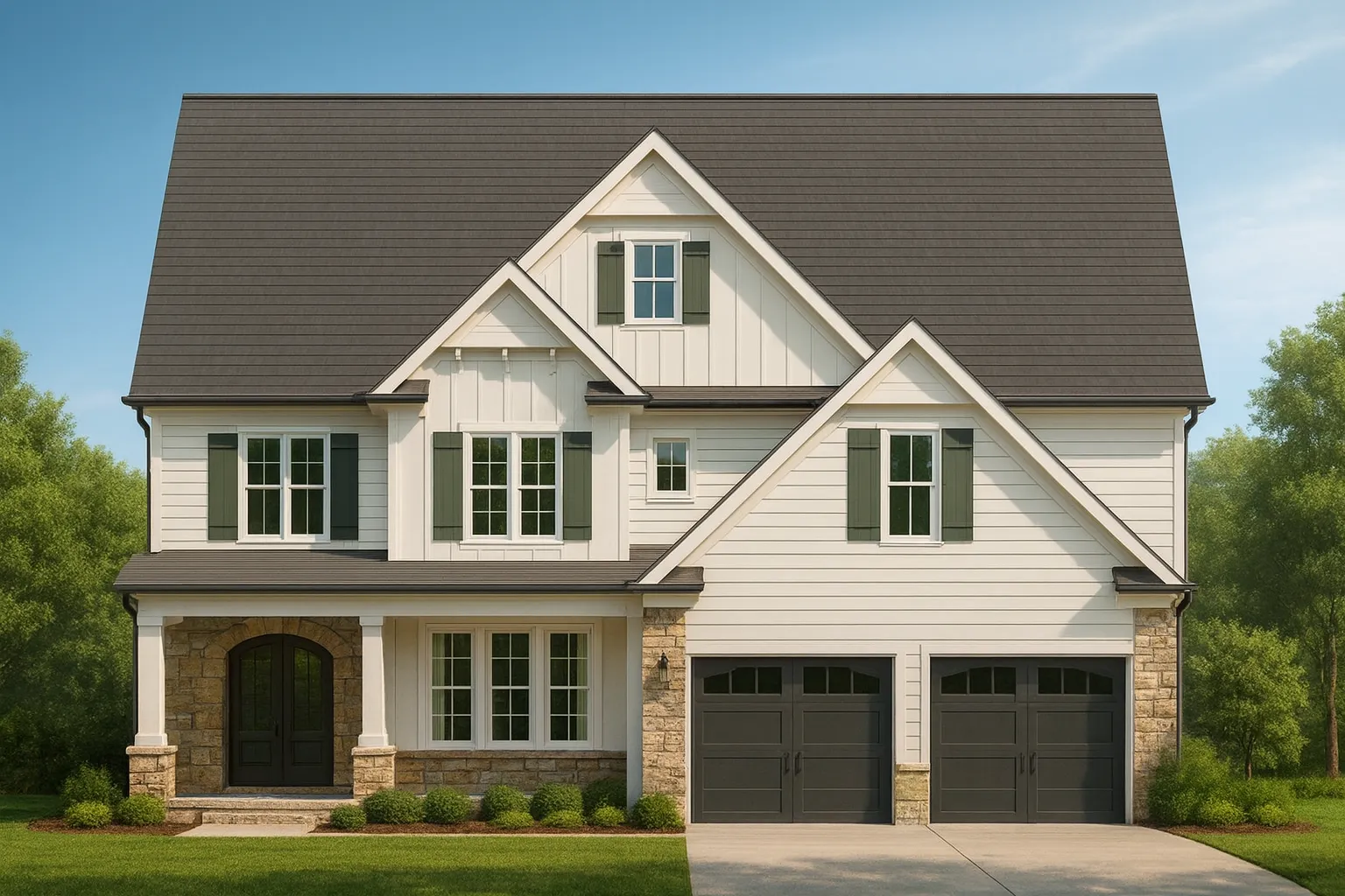 Custom 2-Story House Plan with 4 Bedrooms and CAD Blueprints