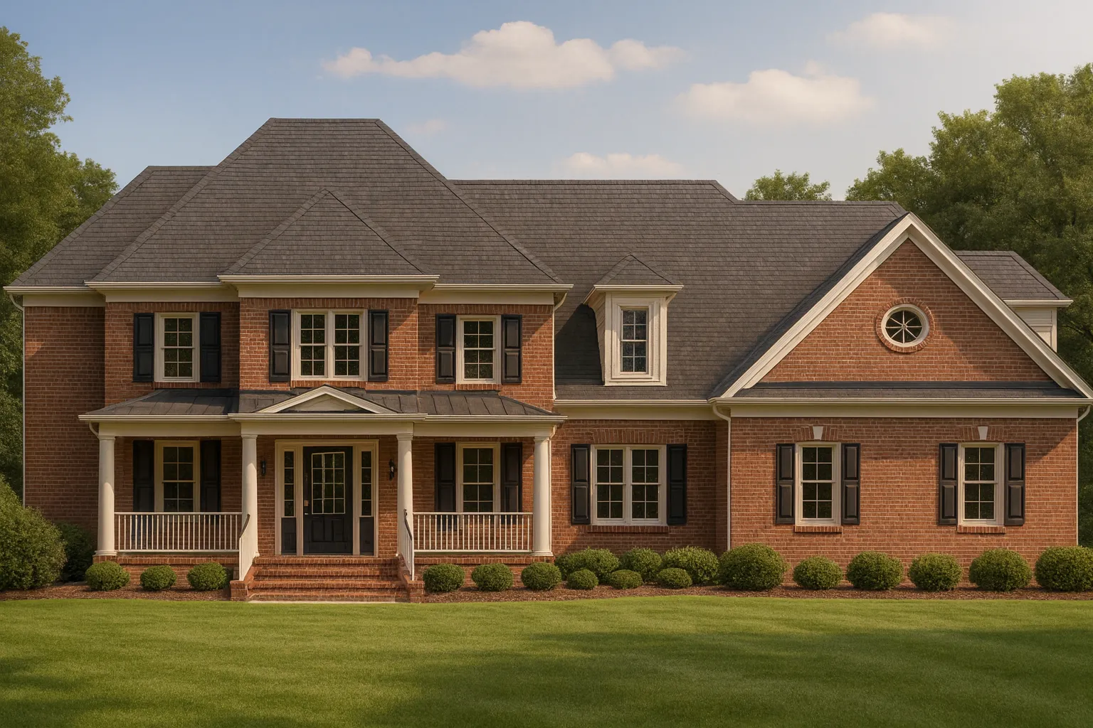 Traditional 2-Story Colonial House Plan with 3,416 Heated Sq. Ft.