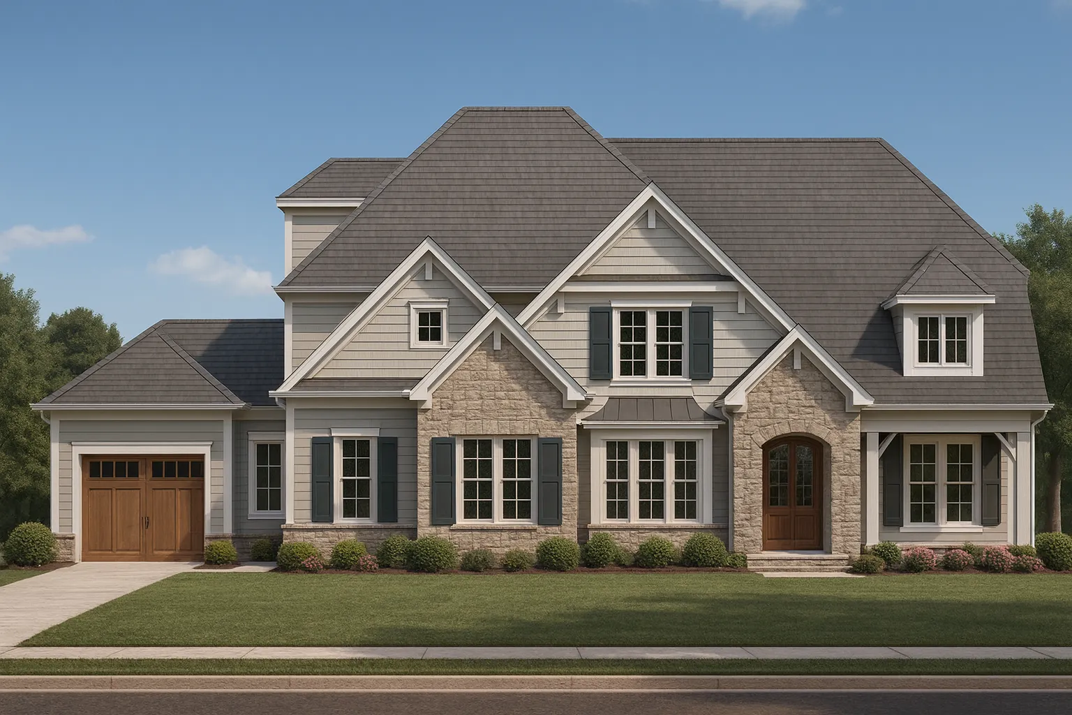Classic 2-Story House Plan with Bonus Room, Porches & CAD Designs