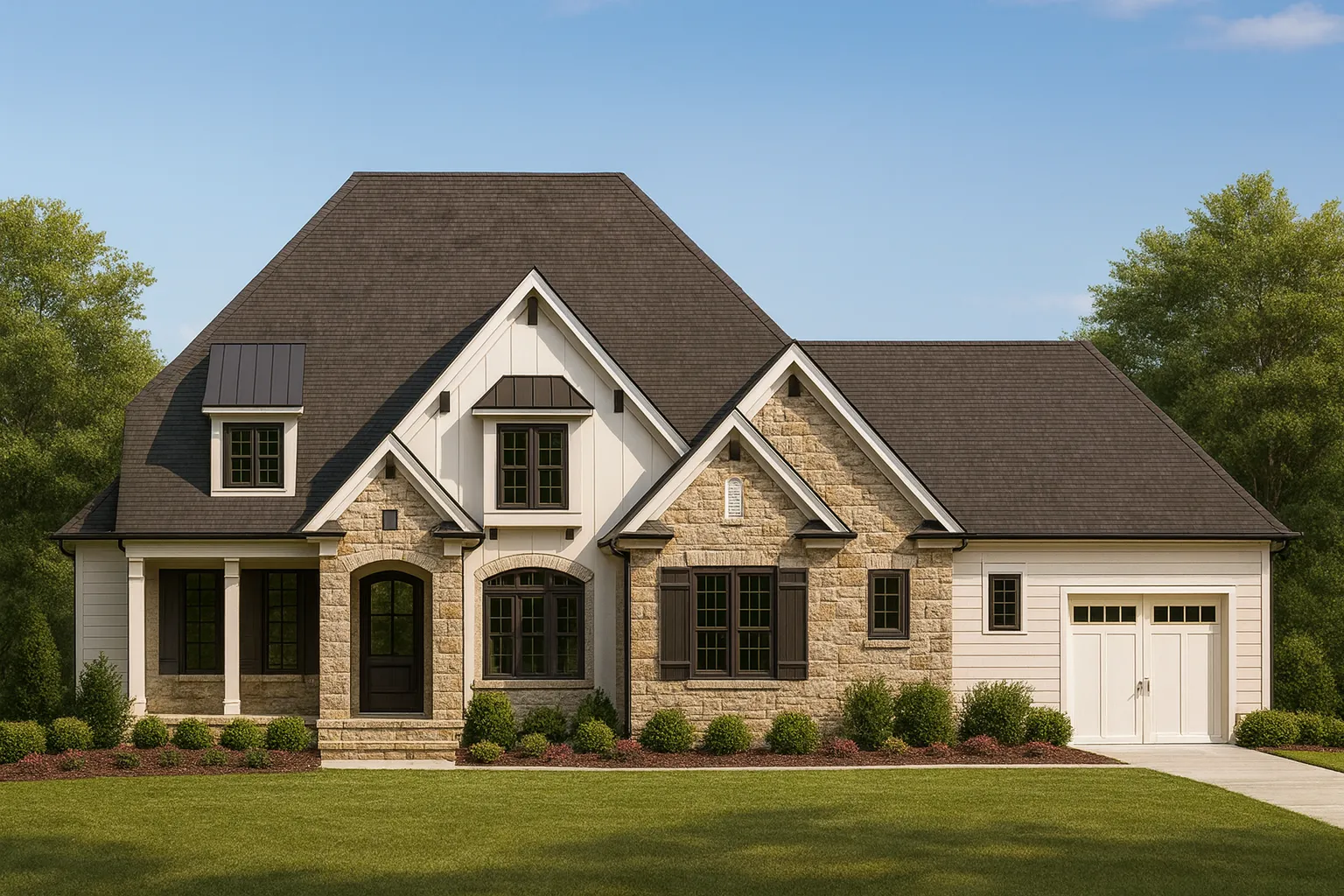 Elegant 2.5-Story House Plan with Bonus Room & Jack-and-Jill Layout