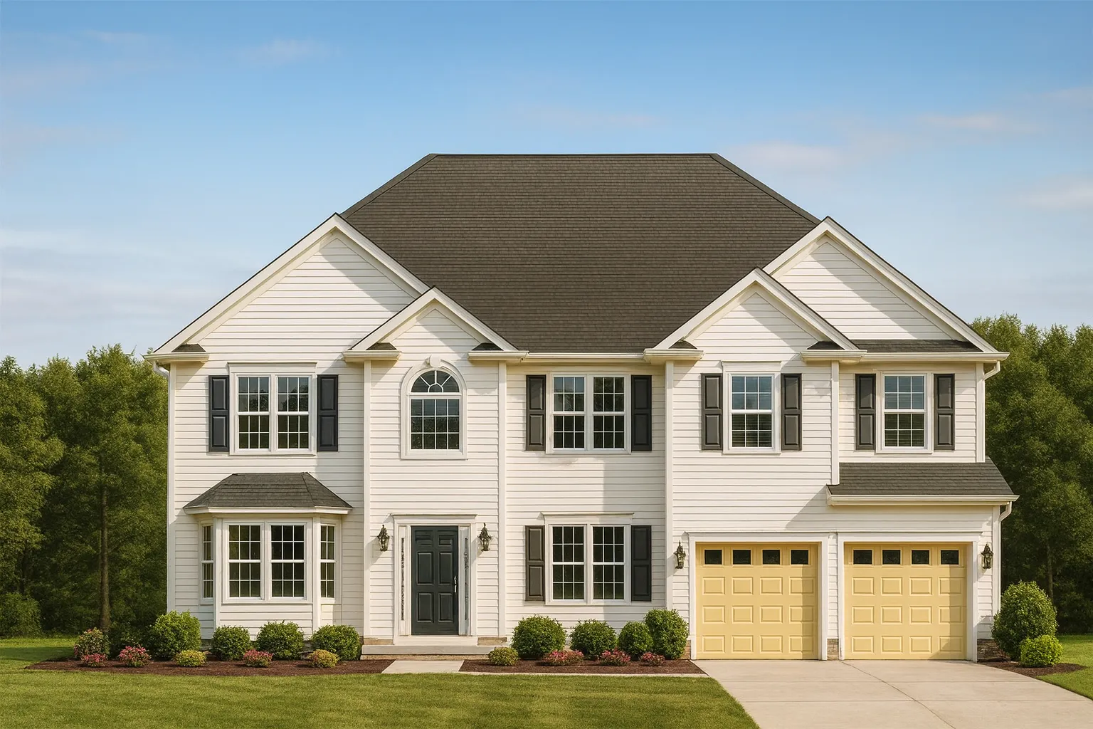 Classic Suburban Home Plan 6-Bedroom Layout with CAD Blueprints
