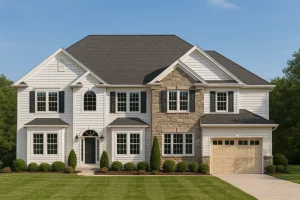 Classic 2-Story House Plan with 6 Bedrooms and CAD Blueprints