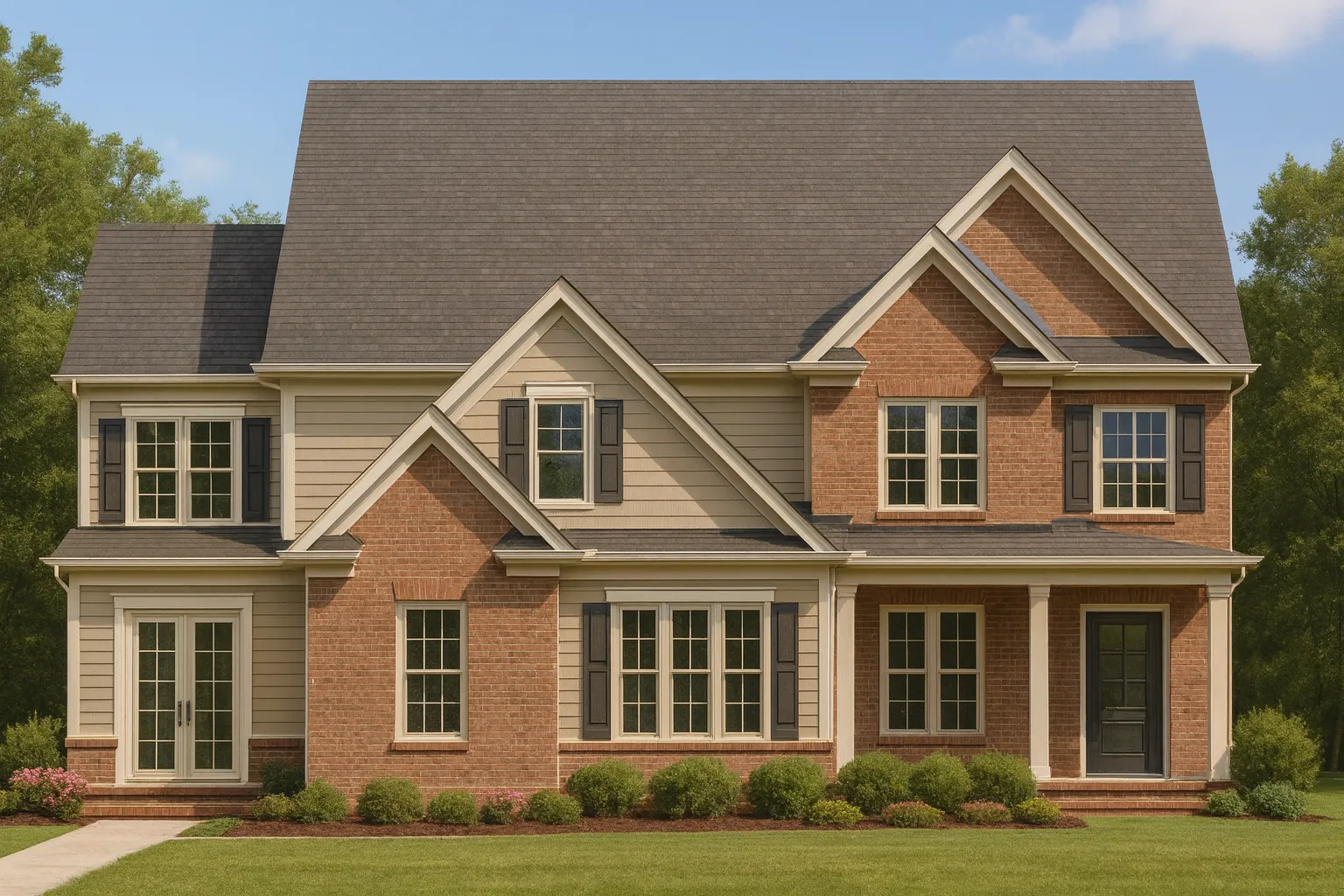 Traditional Craftsman House Plan with Spacious 2-Story Layout
