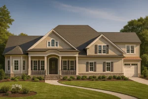 Spacious 1.5 Story Home Plan with Blueprint and CAD Designs