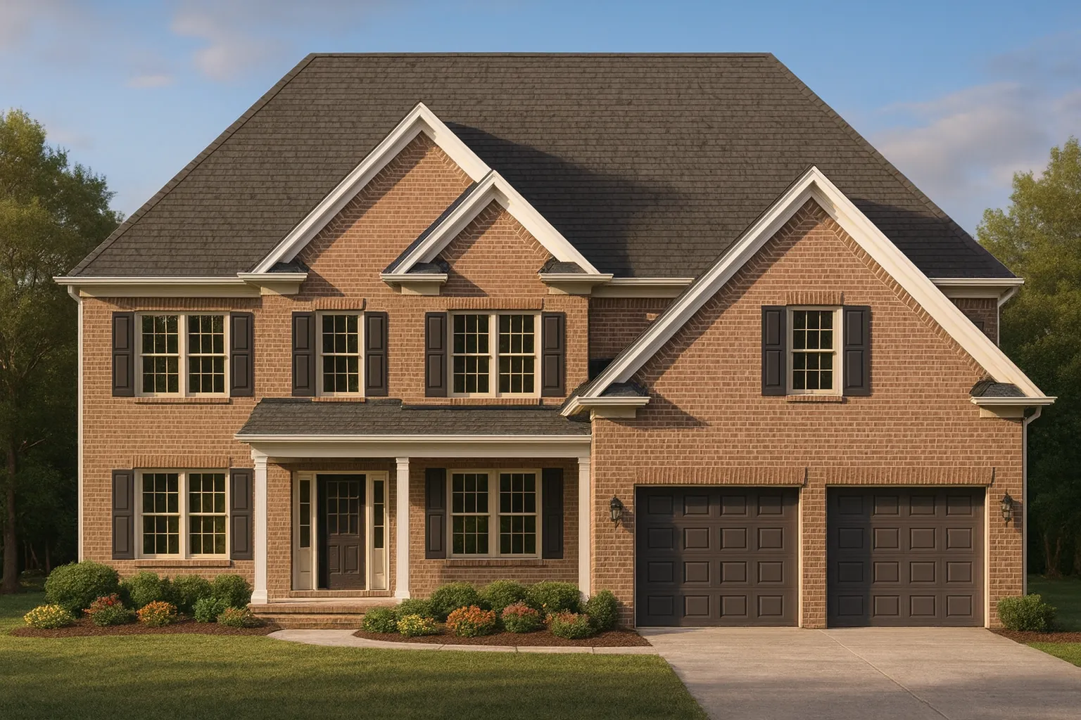 Spacious 2-Story House Plan with 4 Bedrooms and CAD Blueprints