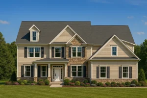 Stunning New American House Plan with Spacious Layout & 2.5 Stories