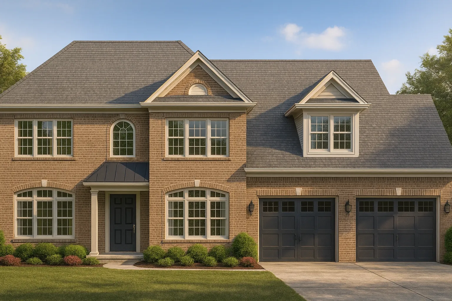 Elegant 2-Story House Plan with CAD Designs & Classic Architecture