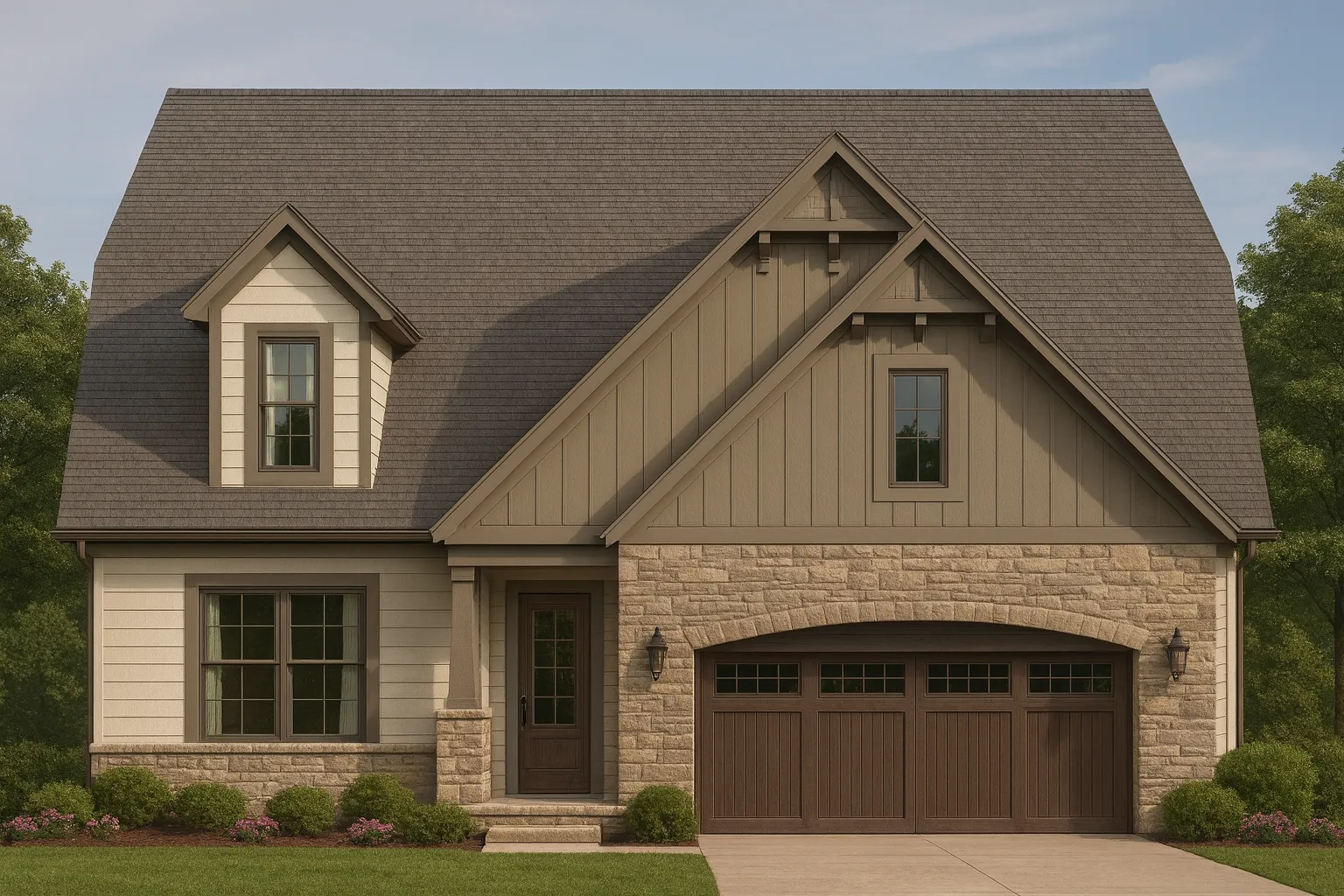 Custom 2-Story House Plan with Craftsman Architecture and CAD Files