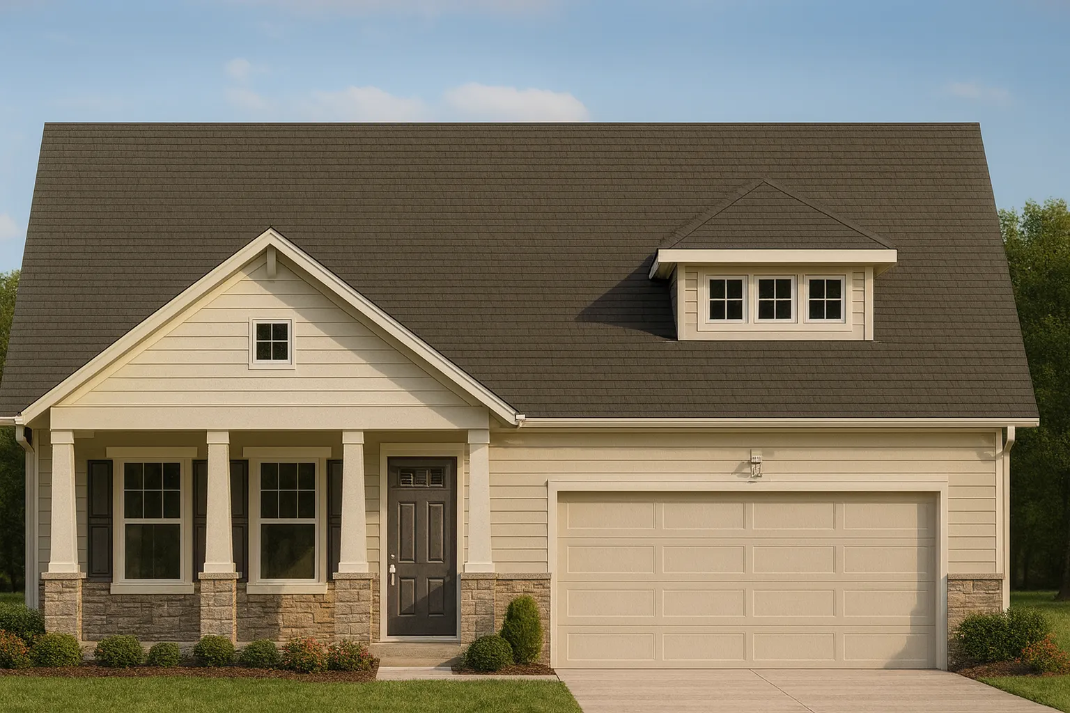 Craftsman Home Plan with 3 Bedrooms and 3 Floors of Versatile Living