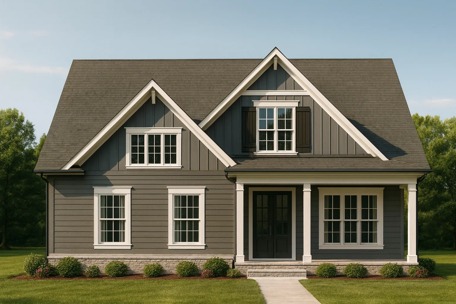 Craftsman Home Floor Plan with 2 Stories and Spacious Designs