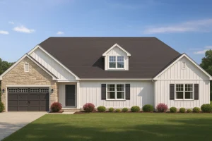 Beautiful 1-Story House Plan with Vaulted Ceilings & Screened Porch